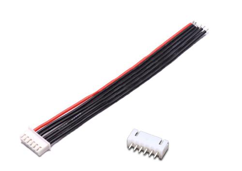 JST-XH 2.54mm (6pin) 5S Balancer Cable Female w/14cm AWG22 + Male conn. (1 pc) [1102076-5S]